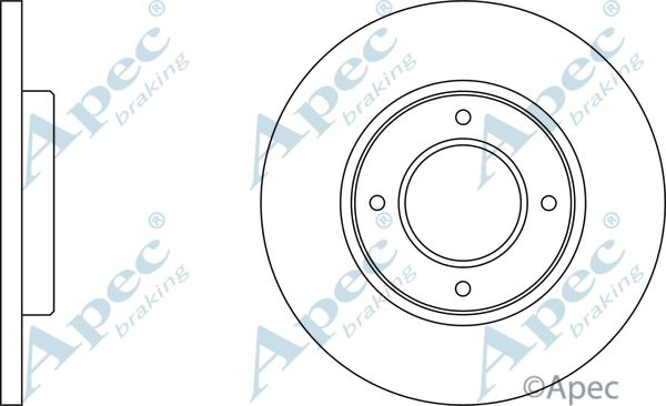 APEC BRAKING Тормозной диск DSK263